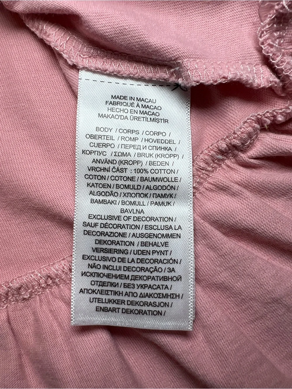Ralph Lauren Dusty Pink Polo Bear Ruffle-Hem Dress size 9 months